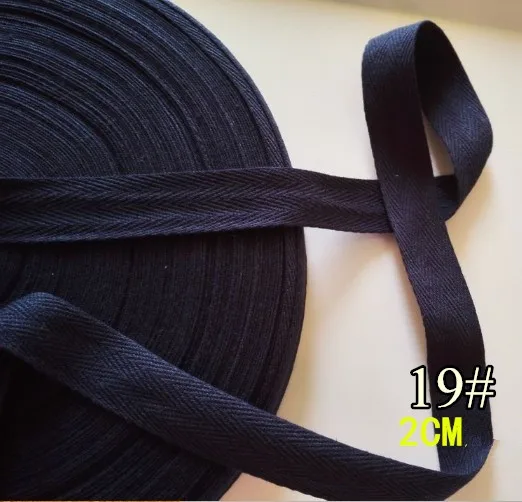 Фартук из твила с елочкой 23 цвета 20 мм x50yard|cotton webbing|sewing stripscotton herringbone webbing |