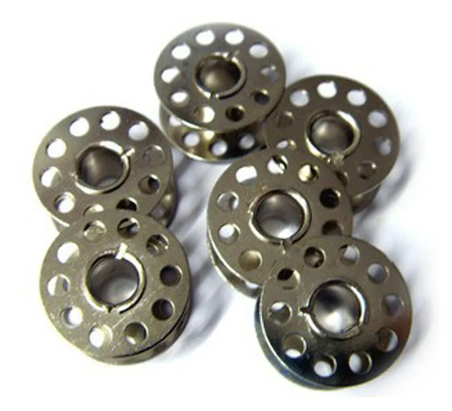 Lots 20 Metal Empty Bobbins For Brother Janome Singer Domestic Sewing