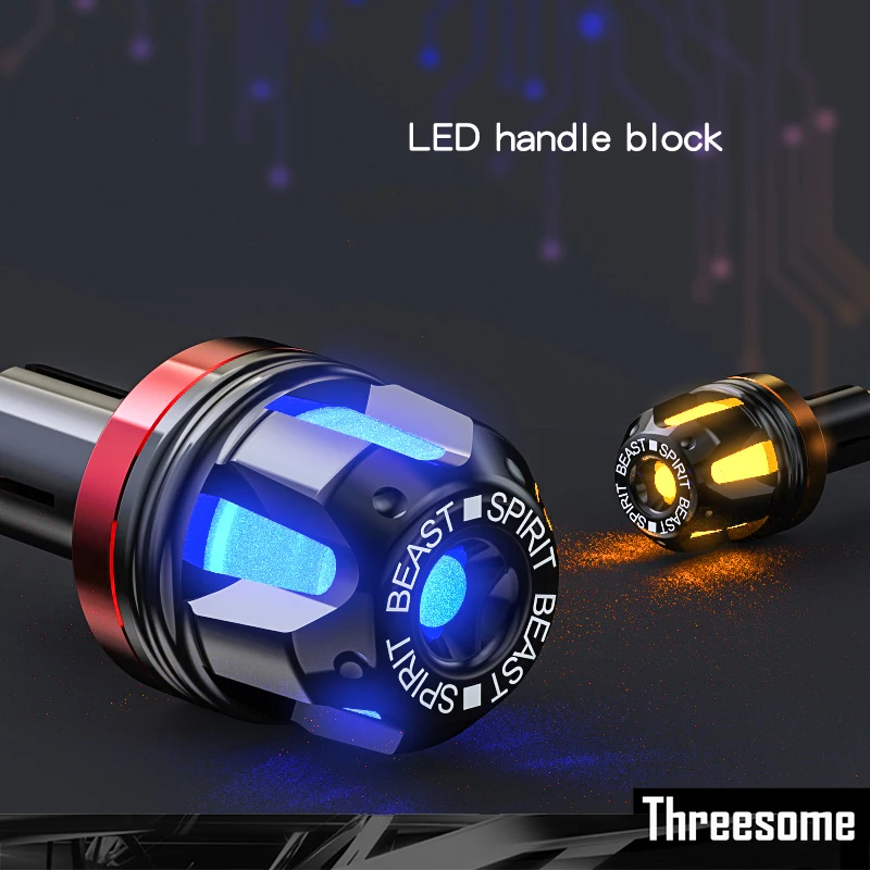 

SRXTZM A Pair Motorcycle Modified Handle Head Balance Head Balance Plug Handle Terminal Turn Signal 6 Colors Optional