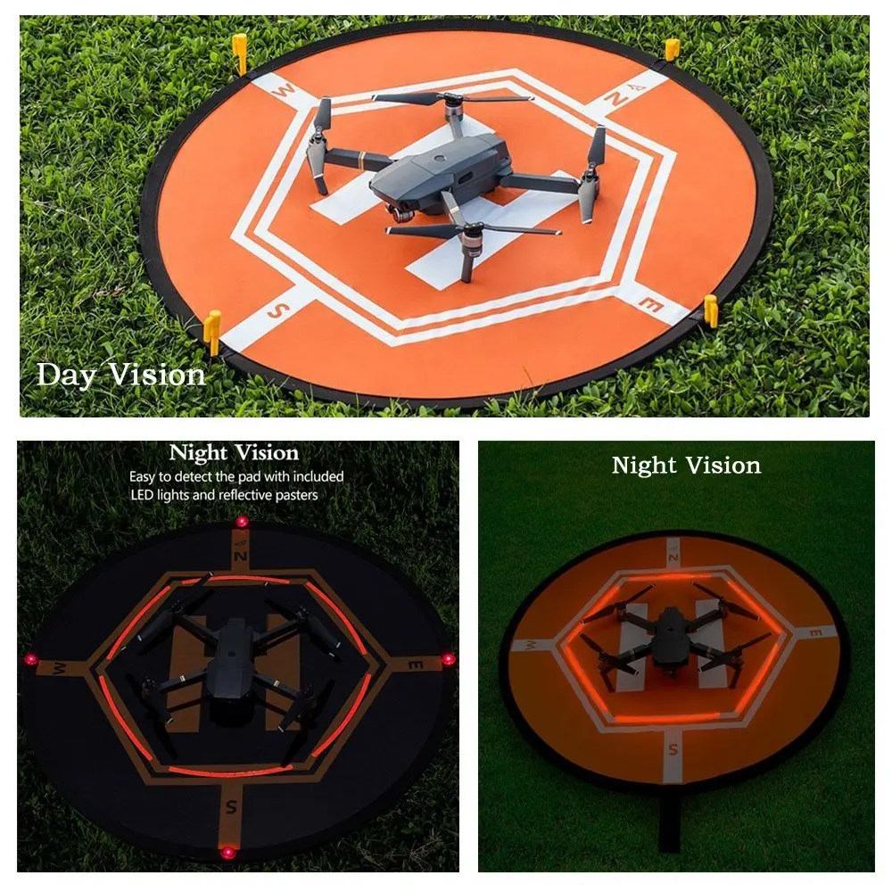 80 см посадочная площадка быстро складывается светящийся Дрон парковочный фартук для FIMI X8 SE DJI Mavic Mini 2 Pro/Air Spark Phantom 3 4 Inspire 1 2