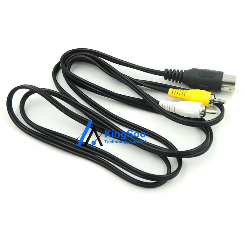10pcs/lot AV Cable for Sega MD1 Genesis 1 Audio Video Cord cablein