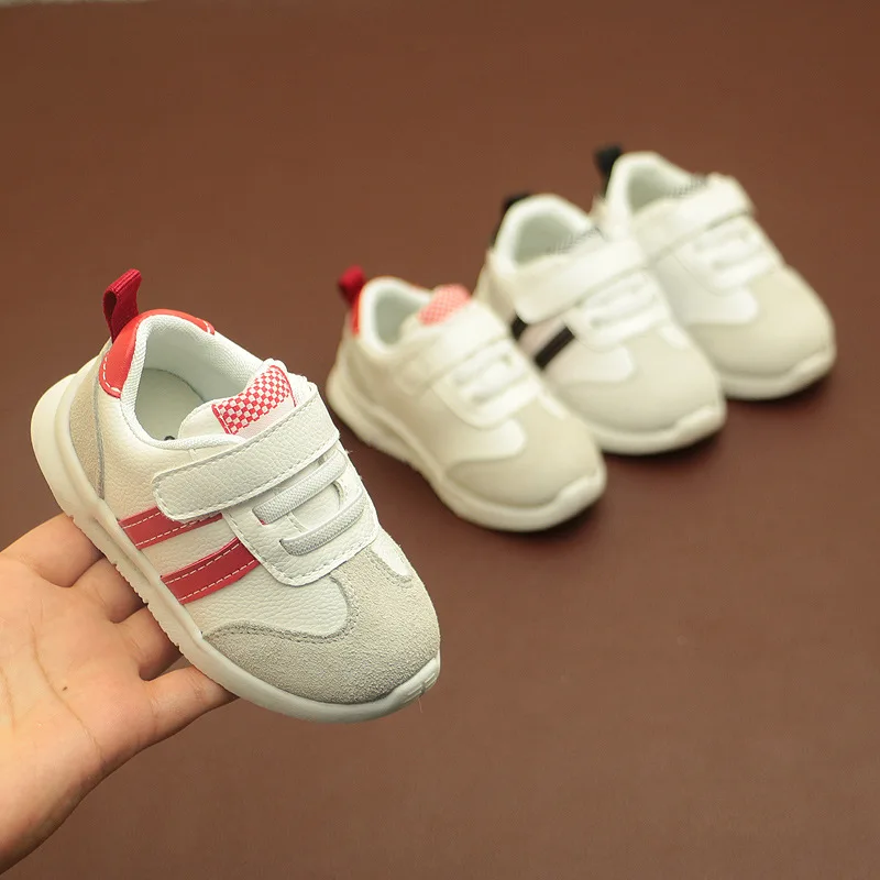 

2019 Spring New Baby Boys Casual Shoes Toddler Girls Sport Shoes Soft-soled Anti-slip Small White Shoes Baby Sneakers