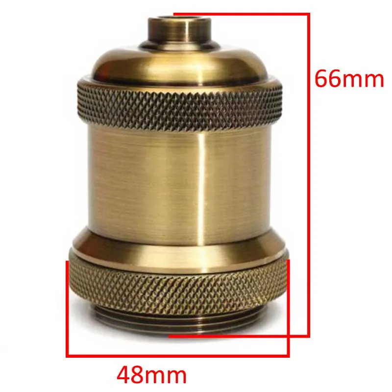 Vintage Lamp Base Holder Aluminum Screw Thread Light Socket LED Light Accessory for E27 Bulbs