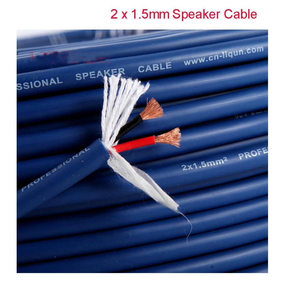 

DIY Audio cable oxygen-free copper Multi-Strand Audio Loudspeaker/Speaker Cable Wire