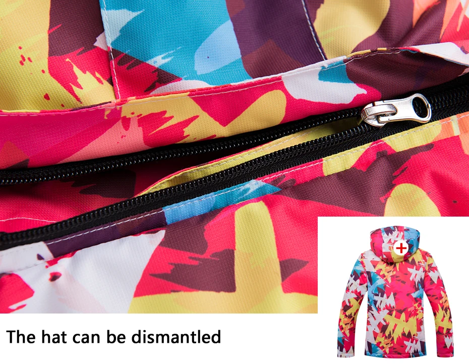 Высококачественный и дешевый Женский профессиональный лыжный костюм для альпинизма, водонепроницаемая и ветрозащитная теплая зимняя куртка