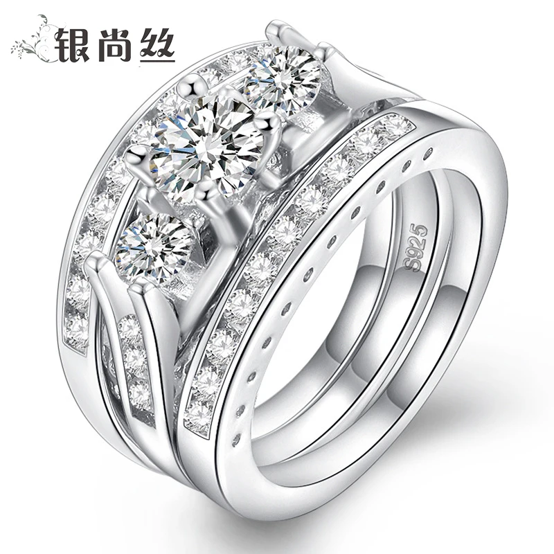 Zircon combination ring-in Rings from Jewelry & Accessories on