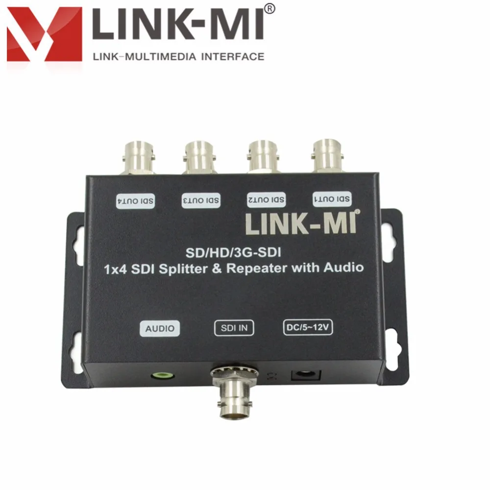 LINK MI LM SDI 104 SD/HD/3G 1 4 распределительный усилитель 120 м сигнал повторителя 200 с аудио