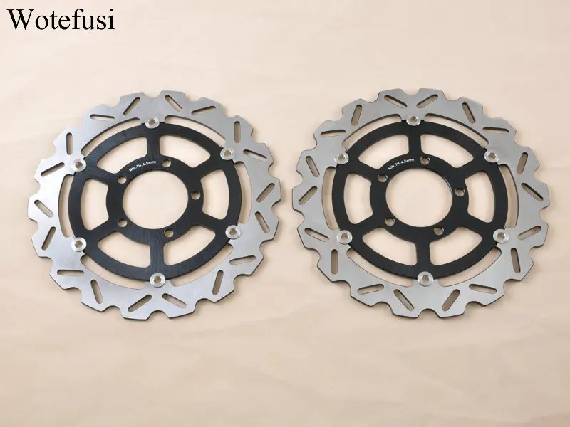 

Wotefusi Motorcycle Front Brake Disc Rotor Black For GTR 1400 08-09 ZZR 1400 06-07 2006 2007 [MT120]