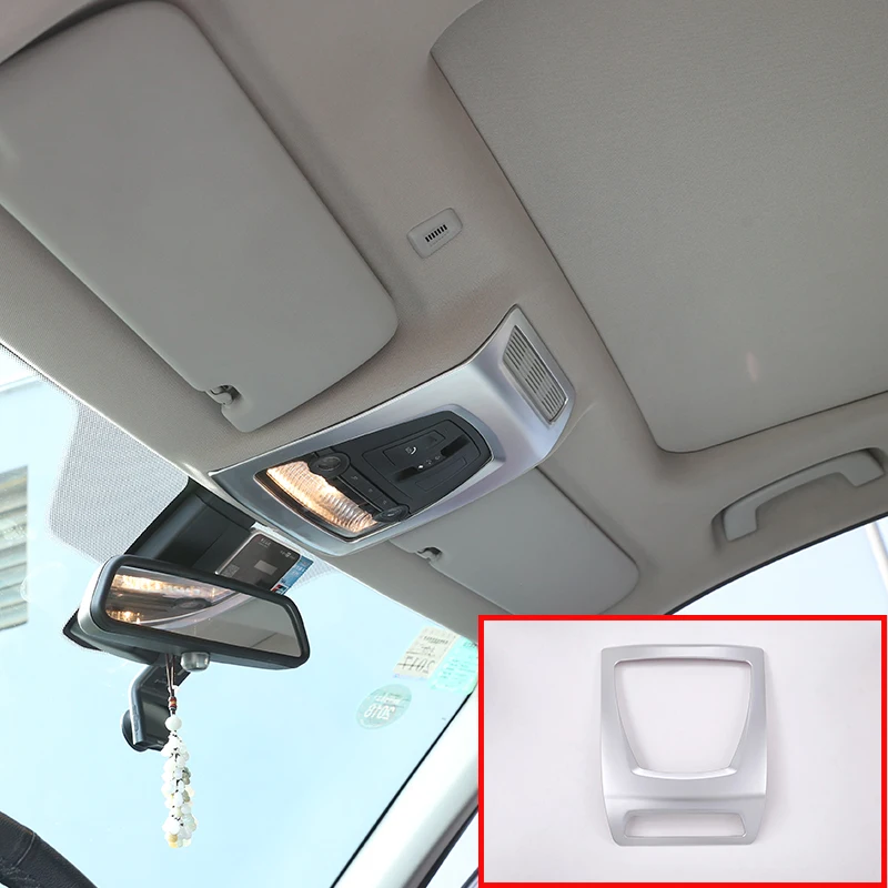 Cover Trim Interior Chrome Front-Reading Light-Frame Car-Accessories for BMW 1pcs ABS Cover Trim Interior Chrome Front-Reading Light-Frame Car-Accessories for BMW 1pcs ABS