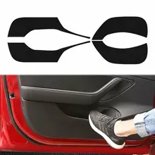 Per Tesla Modello 3 2018-2019 4 pcs Auto Porta Interna Anti Calcio Pad Protezione Della Copertura Autoadesivo