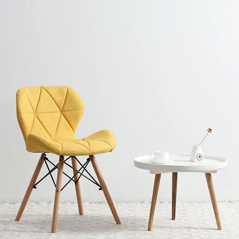 Нордический домашний задний стул для макияжа, туалетный стул для спальни, сетчатый красный маленький стул для ногтей, простой обеденный стул из ткани - Цвет: style 22