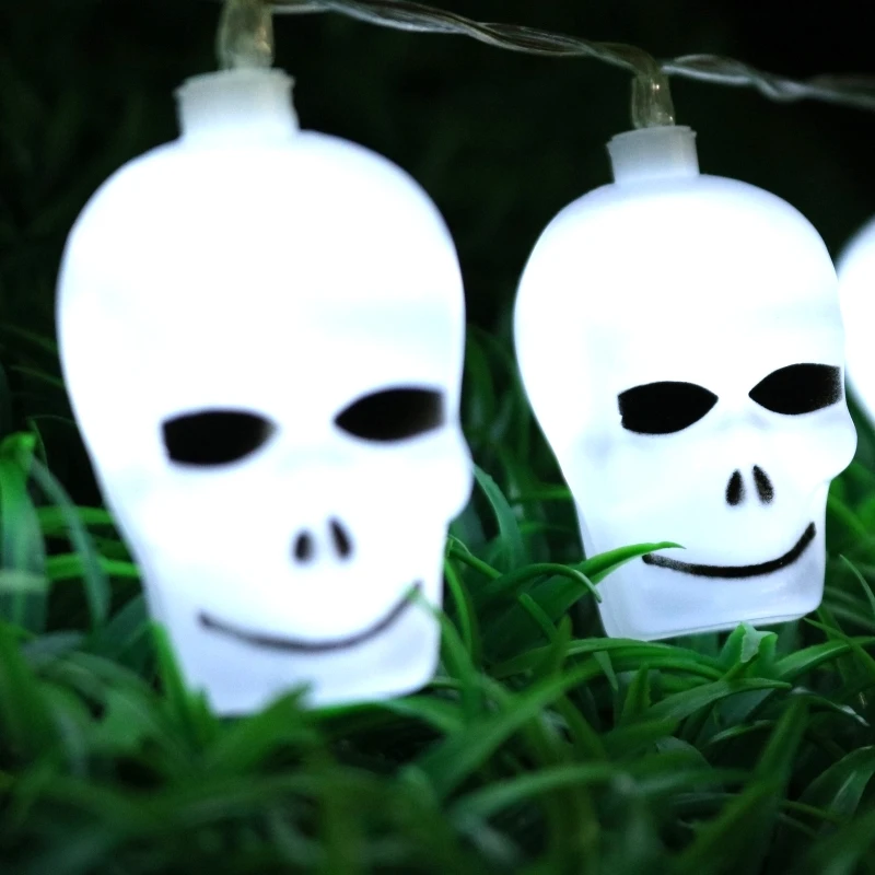Светодиодный череп полосы светлый праздник освещения для фестиваля Хэллоуин украшения строка лампа Звездная ночь