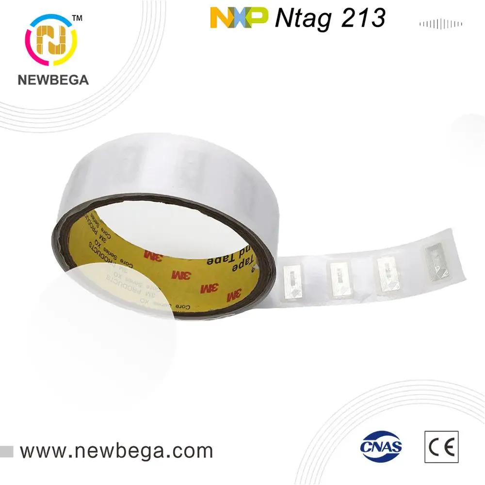 10PCS NFC chip Ntag213 Sticker wet inlay 22*12mm 13.56MHz RFID NTAG 213 label tag free shipping Fast delivery