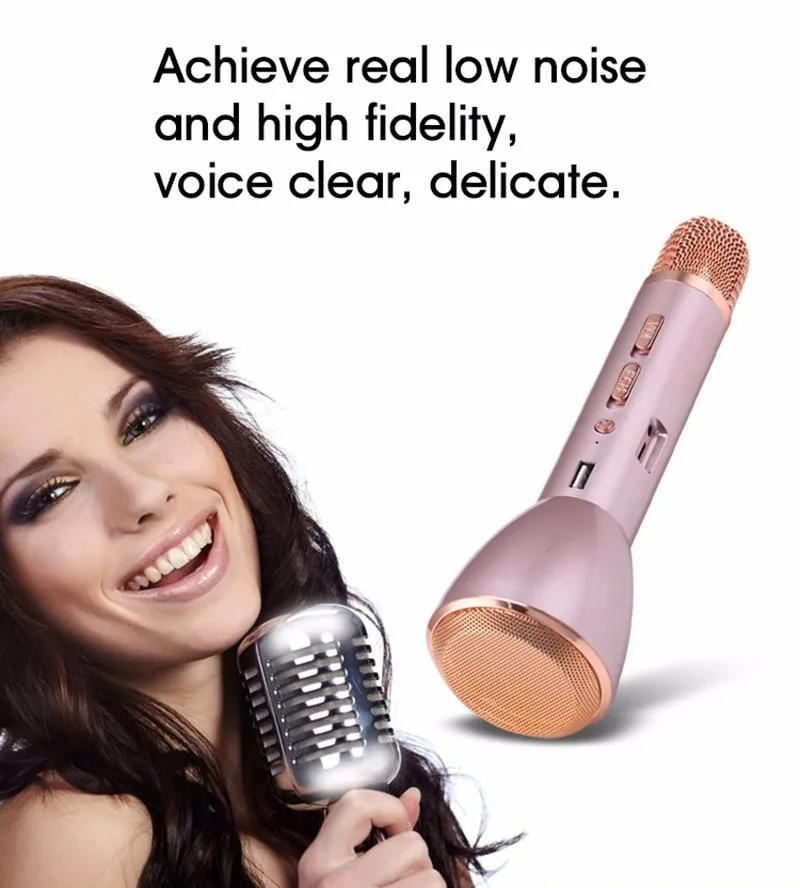 Fashionable Hot SaleK088 Magic Karaoke Microfone K Song Wireless Bluetooth Microphone With Bluetooth Speaker Power Bank Outdoor KTV (23)