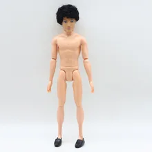 14 Jointed 30cm Curly Black Hair Ken Dolls Toys Boyfriend Man Prince Naked Man Doll Body With Shoes for Girl Toy the naked man