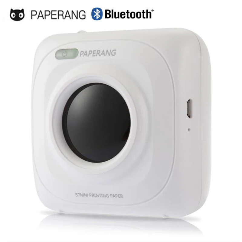 Мини фотопринтер PAPERANG портативный термопринтер Bluetooth для Android IOS мобильный