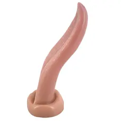 FAAK анальный плаг реалистичный язык Анальная пробка g-spot стимулирует цвет кожи секс-игрушки оральный секс Эротические товары Грубая