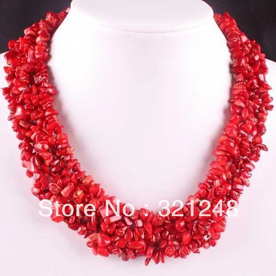 Prix pour Classique naturel rouge corail puces 4X8mm charmes irrégulière semi-précieuse pierre perles collier faire strand 18 pouces GE1170 Prix pour Classique naturel rouge corail puces 4X8mm charmes irrégulière semi-précieuse pierre perles collier faire strand 18 pouces GE1170