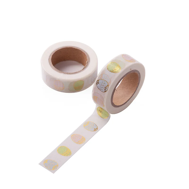 

Foil Washi Tape Roll Easter egg Gift Decoration Scrapbooking Fun Planner Supplies 1pc Dimensions of each roll 15mm x 10m