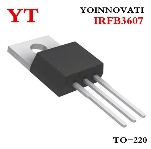 50pcs IRFB3607PBF IRFB3607 MOSFET N-CH 75V 80A TO-220 NEW HIGH QUALITY