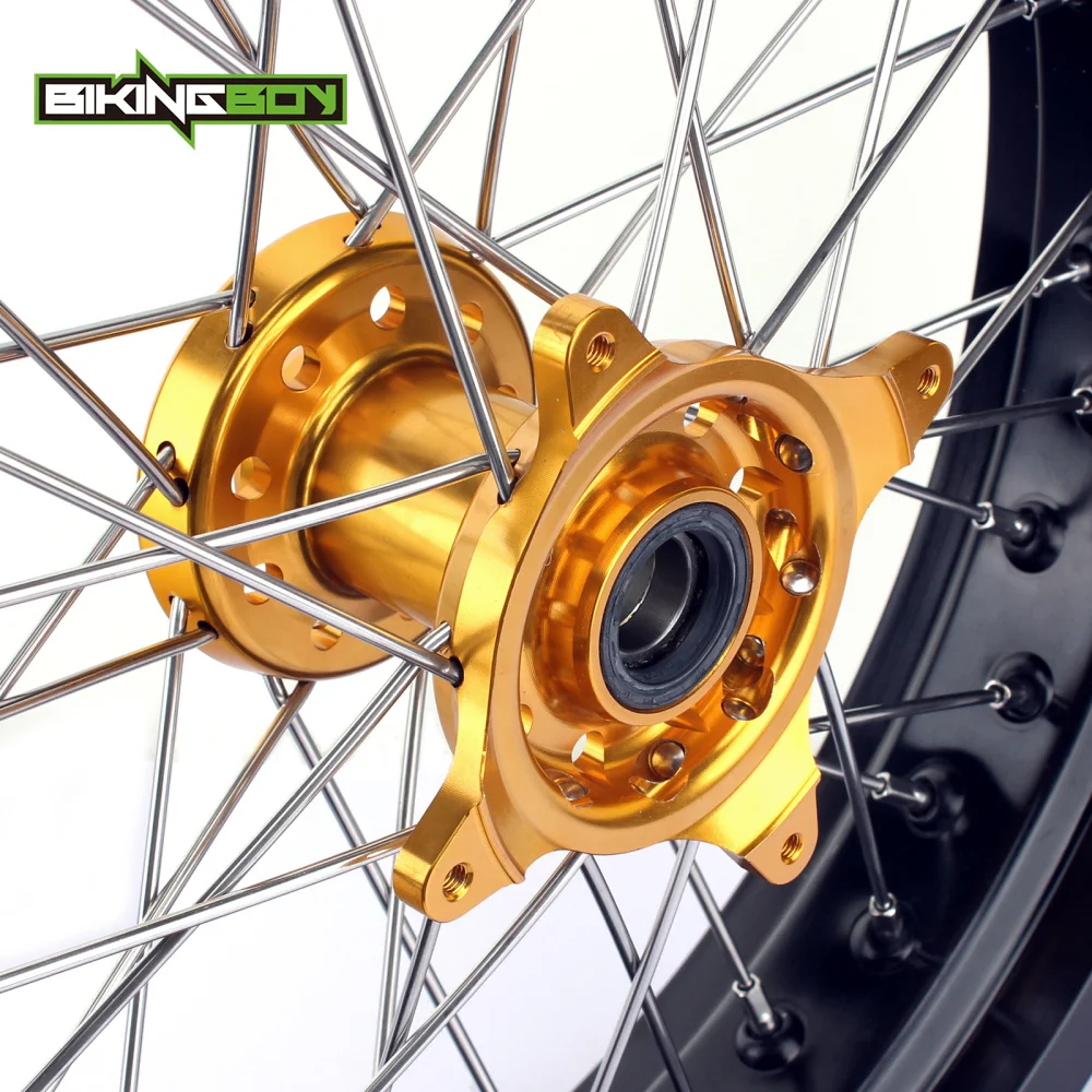 BIKINGBOY 4 25x17 &quotSupermoto MX полный комплект ступицы заднего колеса 36 отверстий для Suzuki