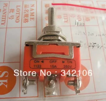 

Free Shipping!!! 10pcs 1122 3 files toggle switch 15A/250V Model module