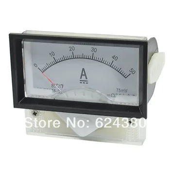 

DC 0-50A/75mv 50A Analog Ammeter Panel AMP Current Meter 85C17 Gauge