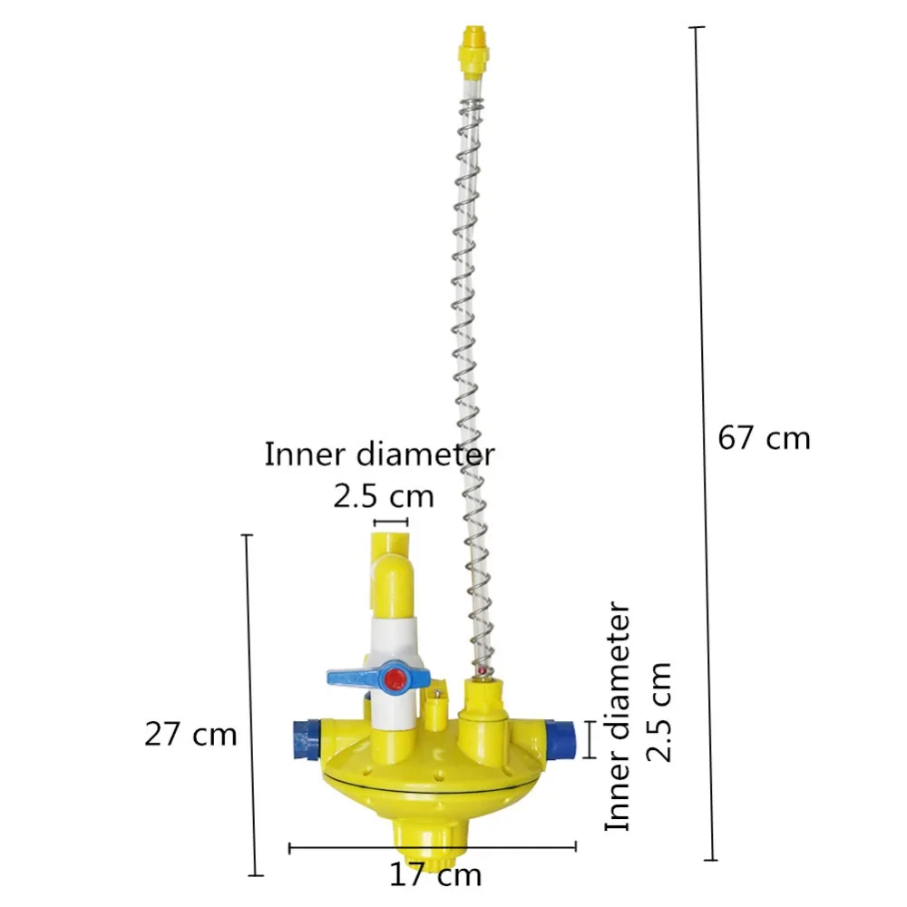 Оборудование для питьевой воды для птицы, куриный дом, регулятор давления воды для питья воды, линия водопровода, оборудование для декомпрессии