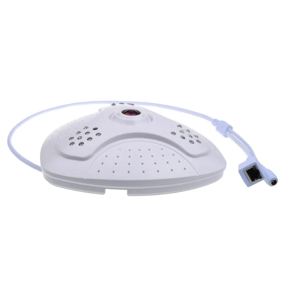 Panorama 360 Degree Panoramic ONVIF Wifi IP Camera with IMX322 1.3MP Fish Eye Wireless 802.11b/g/n Inner Infrared Free Shipping