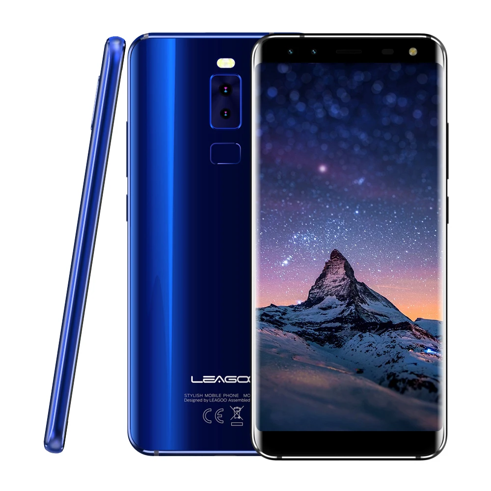  LEAGOO S8 Smartphone 5.72'' HD+ IPS 1440*720 Screen Android 7.0 MTK6750 Octa Core 3GB+32GB Quad-Cam