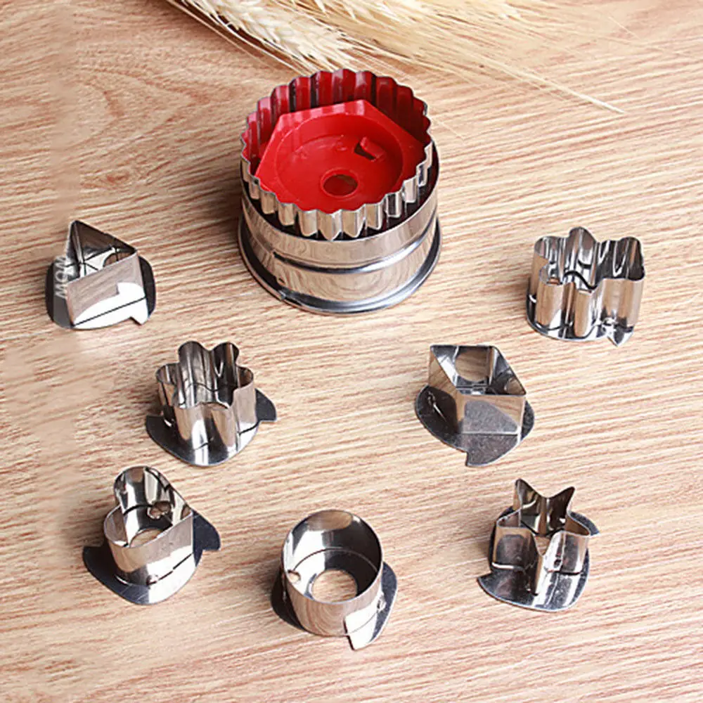 7Pcs DIY Stainless Steel Biscuit Cookie Cutter Cake Mold Stainless