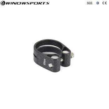 

Road Mountain bike clamp High Quality Clamp for 31.8mm/34.9mm bike Seat Post Clamp 3K Carbon Fiber Glossy