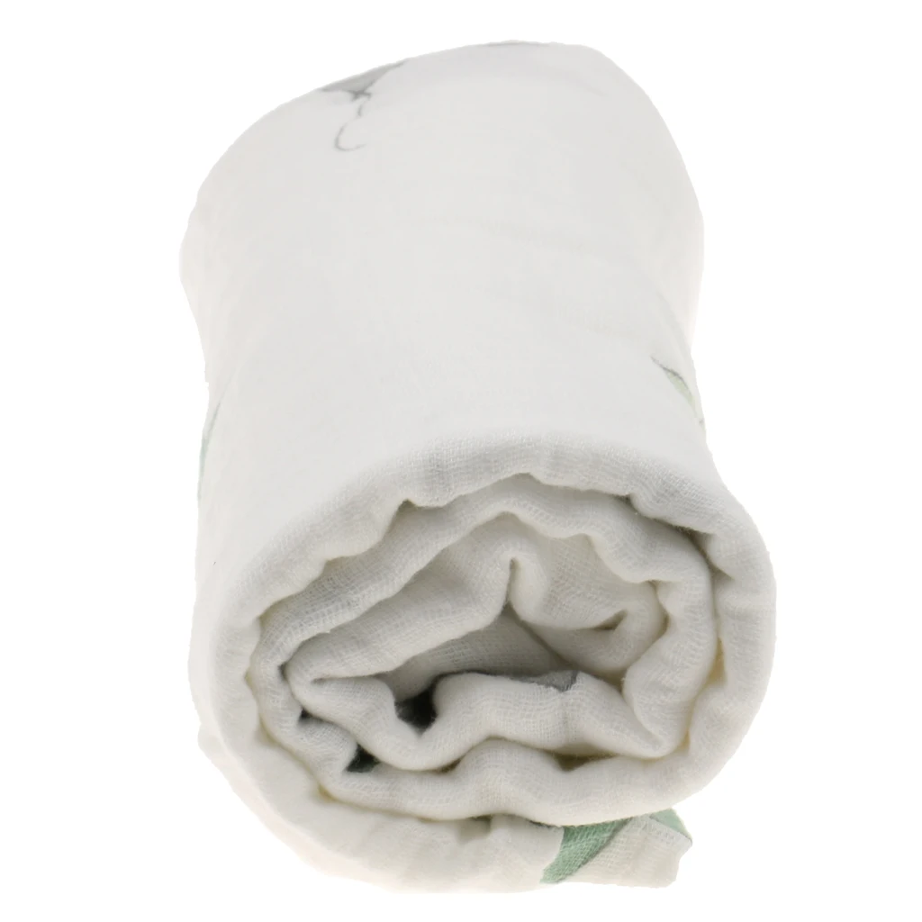 One Piece Muslin Cotton Blanket Infant Baby Bedding Blanket Swaddle Bath Towel Stars for Buggy Pram Car Seat Sling Cot Crib