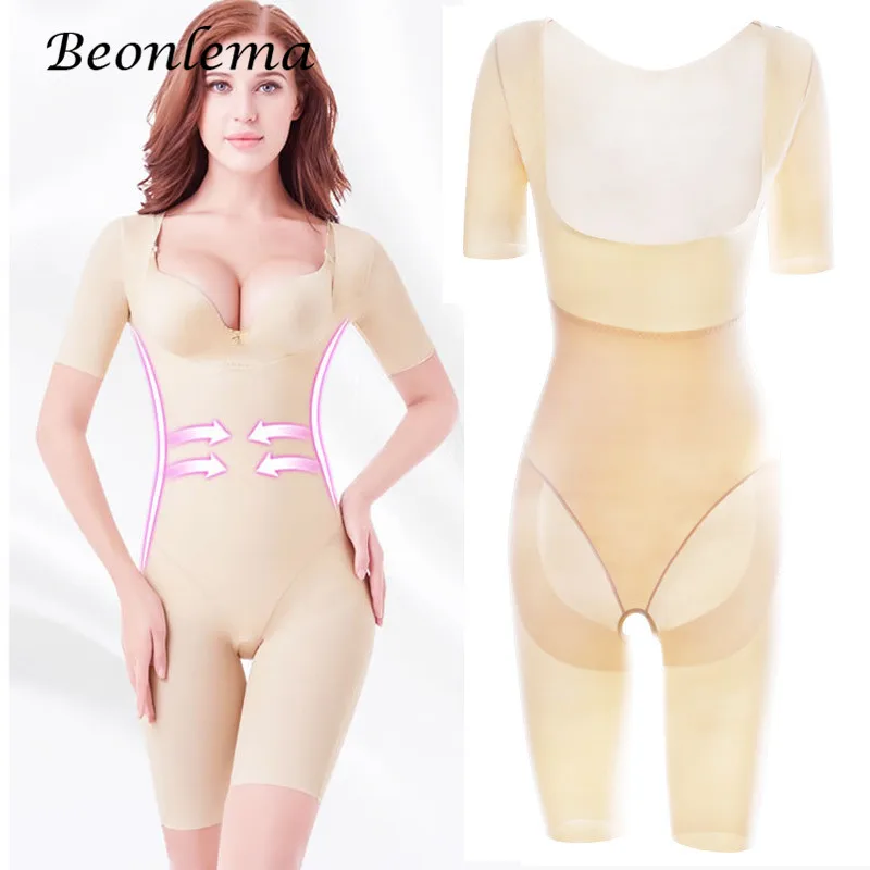 Price Beonlema Body Shaping Full Cover Bodysuit Seamless Slimming Shapewear Long Sleeve Stretchy Shaper Women Belly Modeling S 2XL