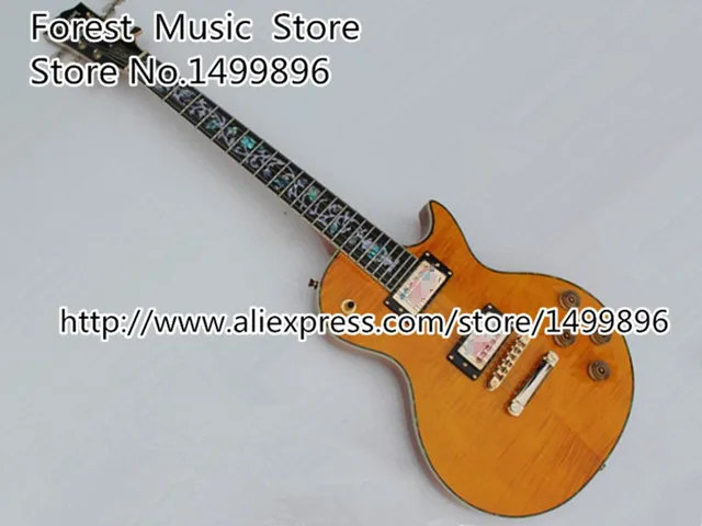 Cheap Wholesale &Retail Classical The Tree Of Life Inlay LP Custom Electric Guitar Left Handed Available