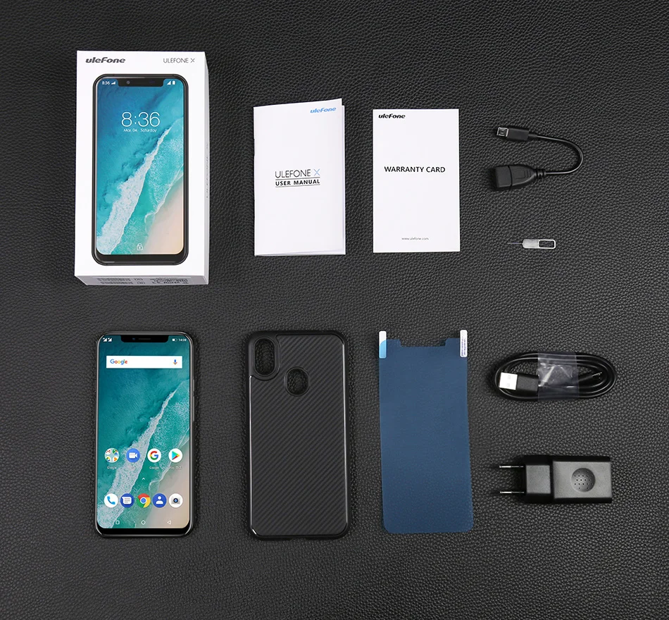 Ulefone X 5,8" Android 8,1, беспроводной Смартфон с зарядкой MT6763, четыре ядра, 4 Гб ОЗУ, 64 Гб ПЗУ, 16 МП, распознавание лица, 3300 мАч, OTG, мобильный телефон