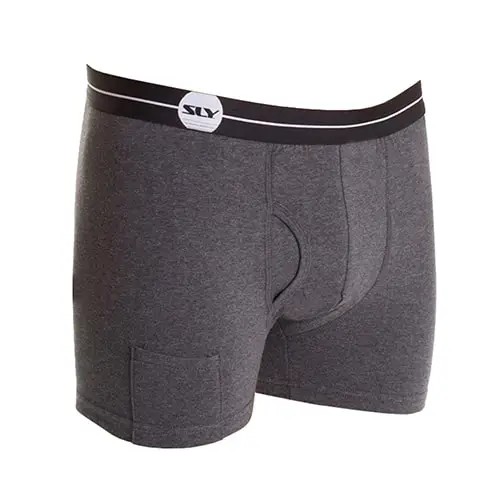 

Australia SLY Men's Stretch Cotton Underwear Boxer Short with Fly Snug Fit ~
