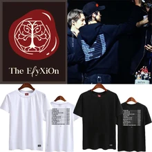 Mainlead Экзо Футболка лежал письмо футболка CHANYEOL SEHUN BAEKHYUN