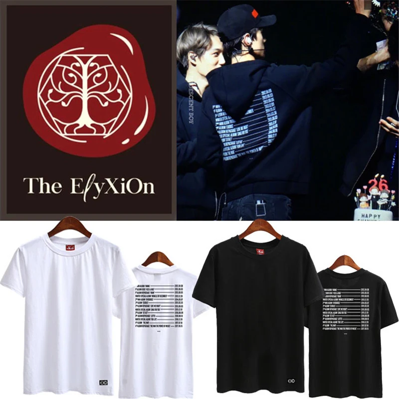 

Mainlead KPOP EXO T-Shirt Tshirt LAY Letter Tee CHANYEOL SEHUN BAEKHYUN