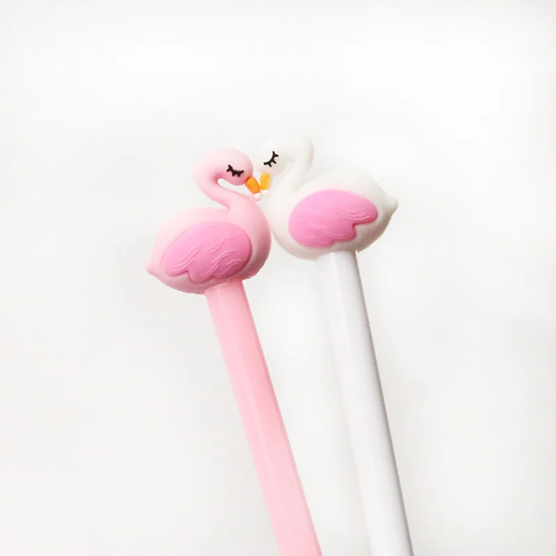 

0.5mm kawaii Flamingos Unicorn Cat Gel Pen Signature Pen Escolar Papelaria Office Stationery School Supplies Promotional Gift