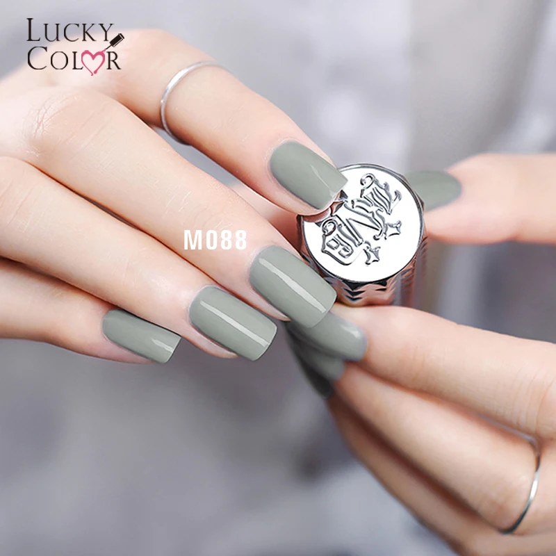 12 Colors Pure Gray Series Gel Nail Polish High Quality Long-lasting Soak Off UV LED Beauty Nail Art Tools 10ml