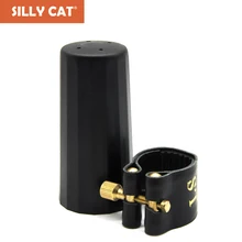 USA Jazz style Genuine Leather Saxophone Ligature Bakelite Mouthpiece Ligature Bb Clarinet Ligature Clip Alto Tenor Soprano Sax USA Jazz style Genuine Leather Saxophone Ligature Bakelite Mouthpiece Ligature Bb Clarinet Ligature Clip Alto Tenor Soprano Sax
