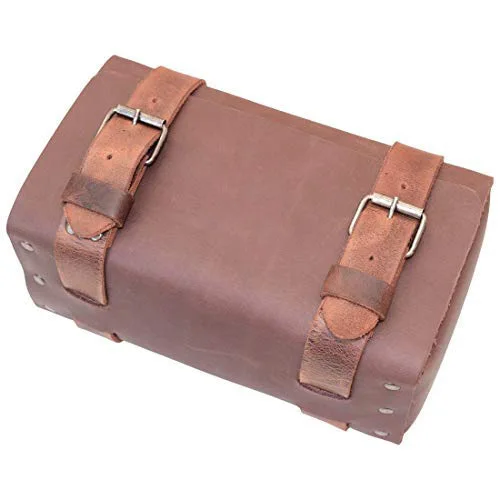 

Leather Riveted Toiletry Bag Grooming Gym Organizer Travel Dopp Bag Travel Essentials Handmade