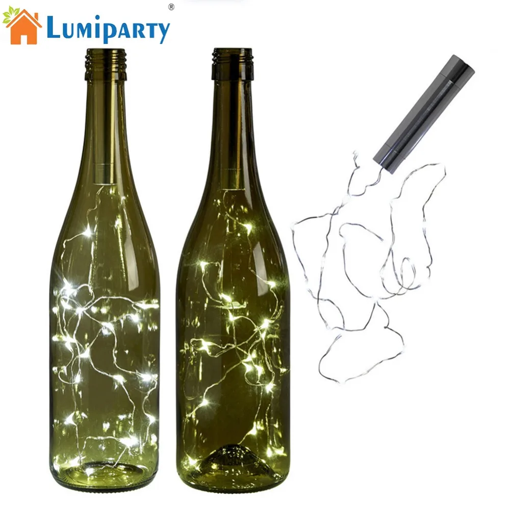 Adeeing String Light 2M 20LEDs Colourful/Warm White Wine Bottle Cork