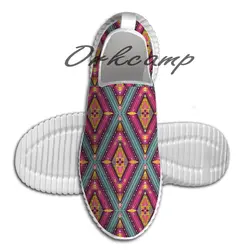 Ацтекские геометрические красочные узоры легкие модные спортивные кроссовки прогулочная обувь Летняя удобная обувь Yuga
