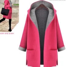 5xl плюс большие размеры пальто для женщин весна осень зима feminina Тонкий с капюшоном красный желтый ткань пальто для женщин A2469