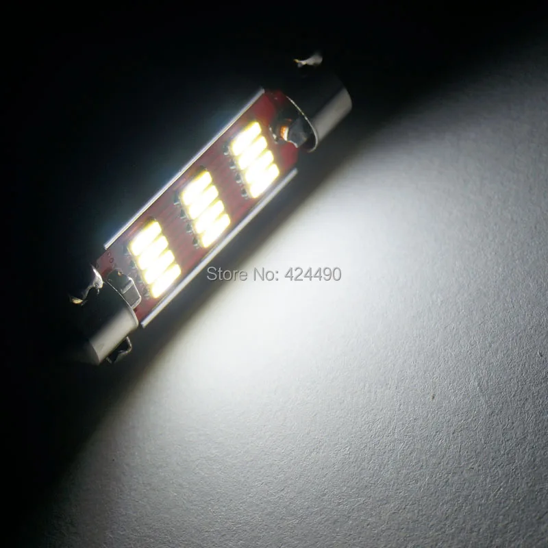 AORUNYEBAO 10X белый гирлянда C5W C10W светодиодный 10 SMD 12SMD 3014 Светодиодный 31 мм 36 39 41