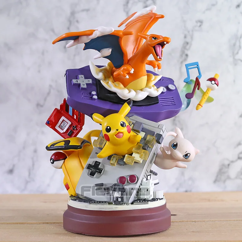 

Anime Cartoon Monster Pikachu Charizard Mew PVC Statue Figure Collectible Model Toy