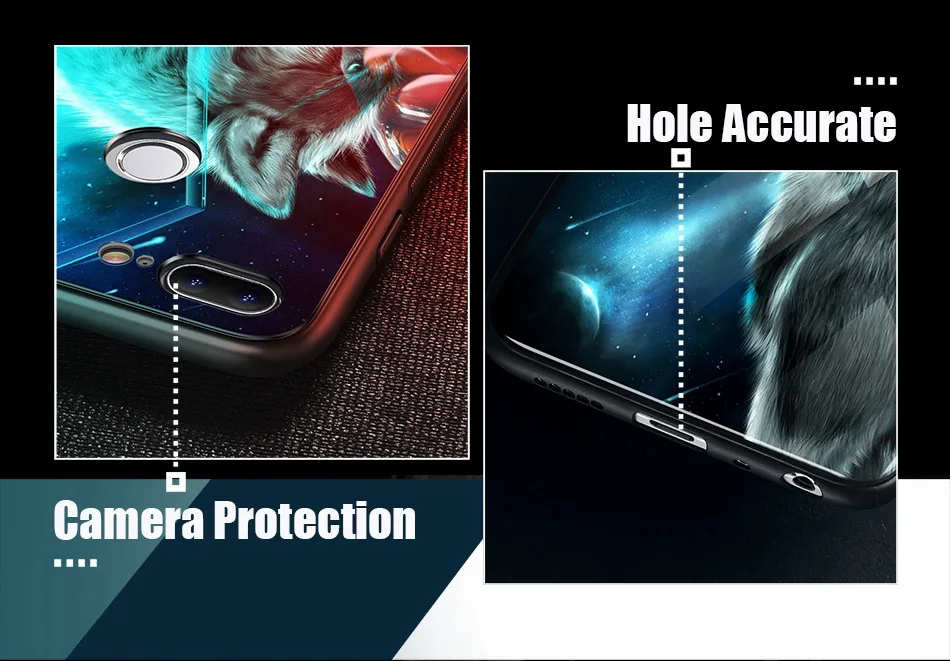Luxury Tempered Glass Case For Huawei Honor 9 Lite 9 10 Animal Pattern Case on Huawei Mate 10 Lite P20 Lite Pro P Smart Enjoy 7s (6)