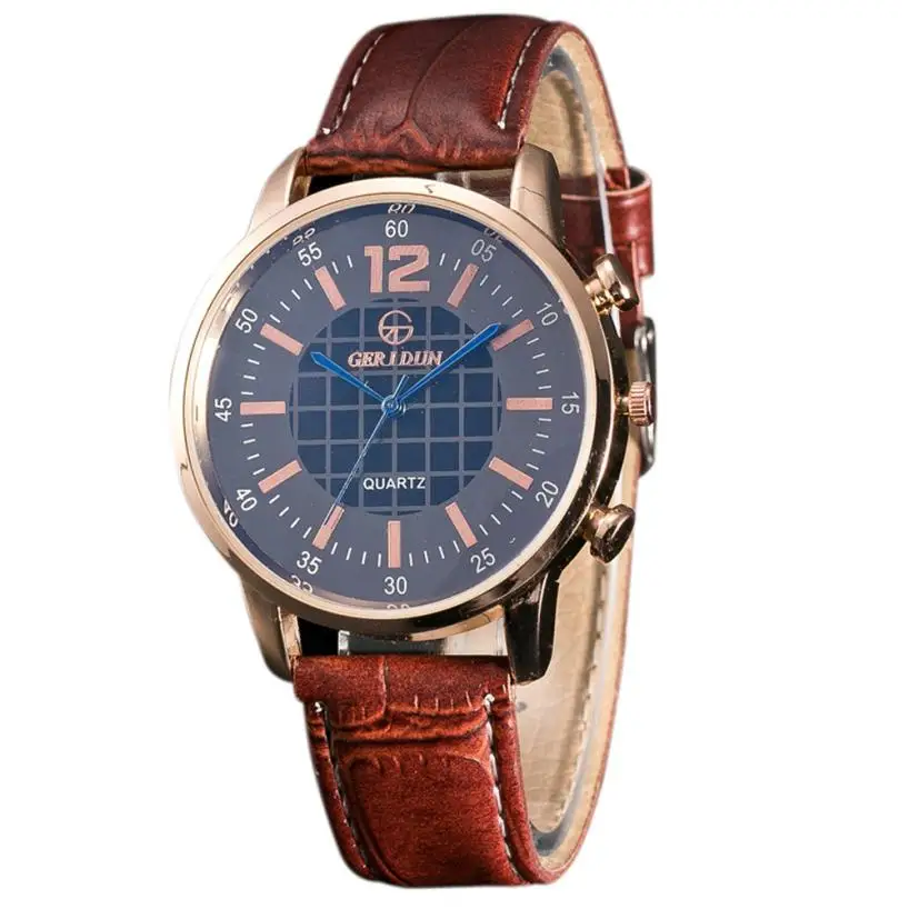 

Perfcet Gift Hot Sale Cheapest Men Leather Band Watches Sport Analog Quartz Wrist Watch Levert Dropship Nov30